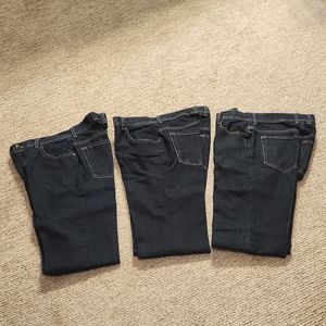 3 pair denim jeans